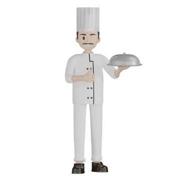 3D Chef Pose png