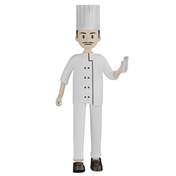 3D Chef Pose png