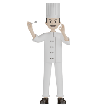 3D Chef Pose png