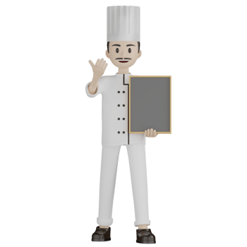 3D Chef Pose png