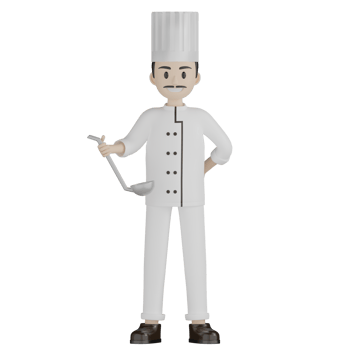 3D Chef Pose png