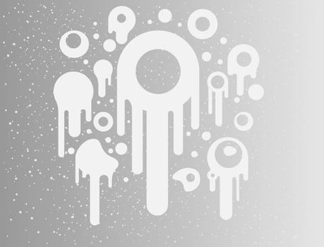 Abstract background with liquid droplets sticking and starting to melt down vector