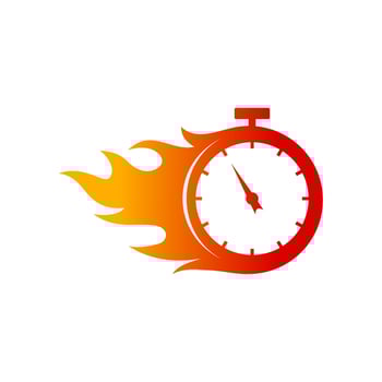 fire time logo vector