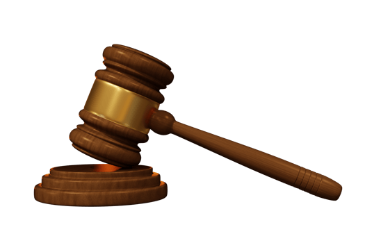 Judge's Gavel 3D Render png