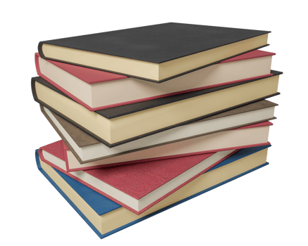Realistic Books 3D Render png