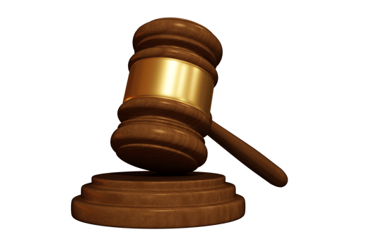 Judge's Gavel 3D Render png