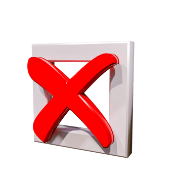 Moder Wrong Icon 3D Render png