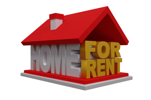 Home For Rent Investment 3D Render png