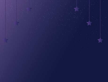 Abstract background with purple color and the impression of being in a sparkling night vector