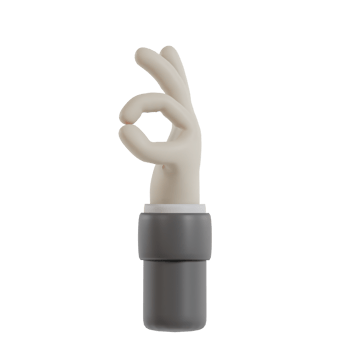3D Isolated Hand Movements In Formal Clothes png