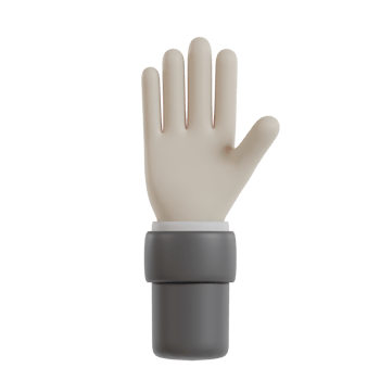 3D Isolated Hand Movements In Formal Clothes png