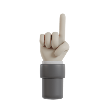 3D Isolated Hand Movements In Formal Clothes png