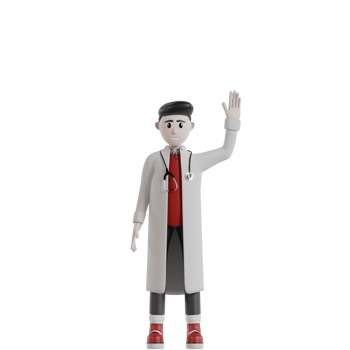 3d Isolated Doctor with snelli png