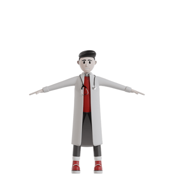 3d Isolated Doctor with snelli png