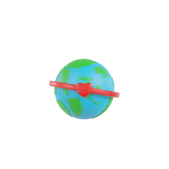3D Isolated Environmental Greening Movement png