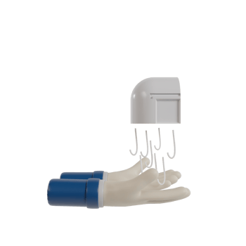 3D Isolated Hygiene Hand png