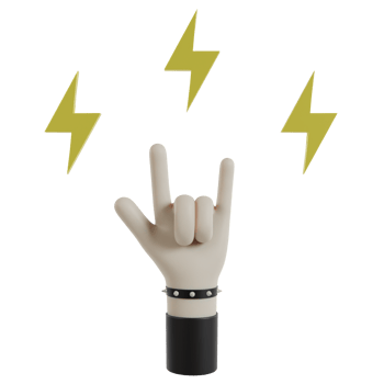 3D Isolated Hand Music png