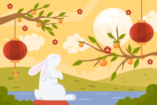 Mid Autumn Festival Background vector