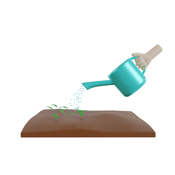 3D Isolated Hand's Gardening png