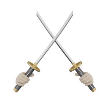 3D Isolated Hand With Weapons png