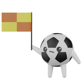 3D Isolated Ball Cartoon Character png