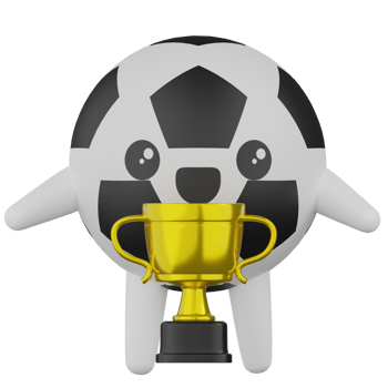 3D Isolated Ball Cartoon Character png