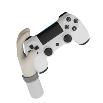 3D Isolated Hand play games png