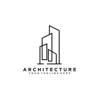 Architecture logo design, Vector construction company brand design template. Architect and Construction vector logo template
