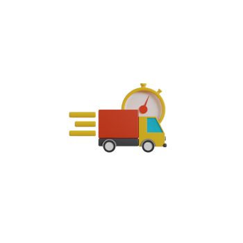 3D Isolated Delivery Truck Icon png