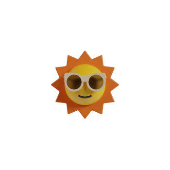 3D Isolated Summer Vacation Icon png