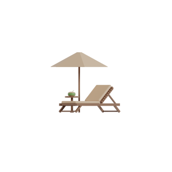 3D Isolated Things About The Beach png