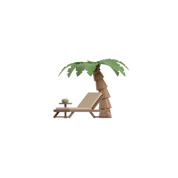 3D Isolated Things About The Beach png