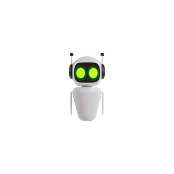 3d Isolated Customer Service Robot Icon png