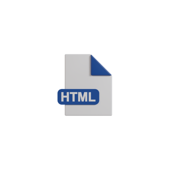 3D Isolated Document Format Icon png