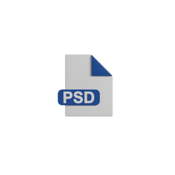 3D Isolated Document Format Icon png