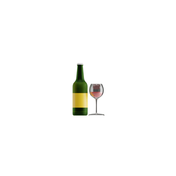 3D Isolated Wine Icon png