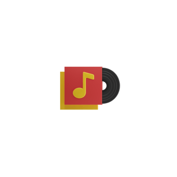3d Isolated Things about Music png
