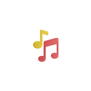 3d Isolated Things about Music png