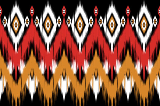 Ikat native style. Geometric ethnic pattern. Tribal striped. Design for background,illustration,fabric,batik,clothing,wrapping,wallpaper,carpet,embroidery vector