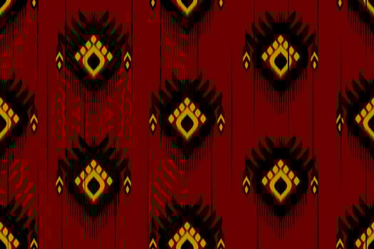 Ethnic ikat tribal seamless pattern. Design for background,illustration,fabric,batik,clothing,wrapping,wallpaper,carpet,embroidery vector
