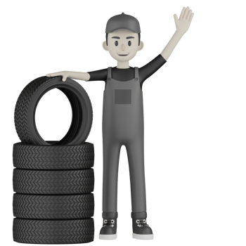 3d Isolated Mechanic in grey Wearpack png