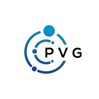 PVG letter technology logo design on white background. PVG creative initials letter IT logo concept. PVG letter design. vector