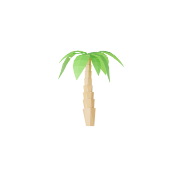 3D Isolated Green Tree png