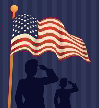 american memorial day vector