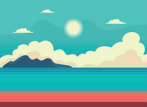 summer season beach vector