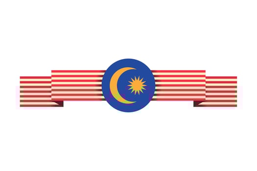 malaysia flag patriotism vector
