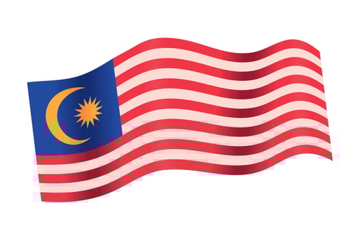 malaysia flag national vector