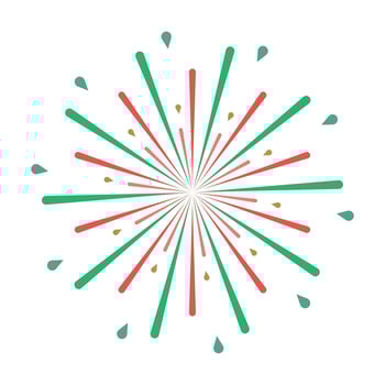 fireworks icon isolated vector