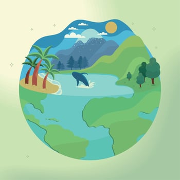 earth environment concept vector