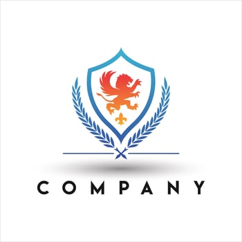 Royal Place Logo. Vintage Emblem with Lion Logo vector